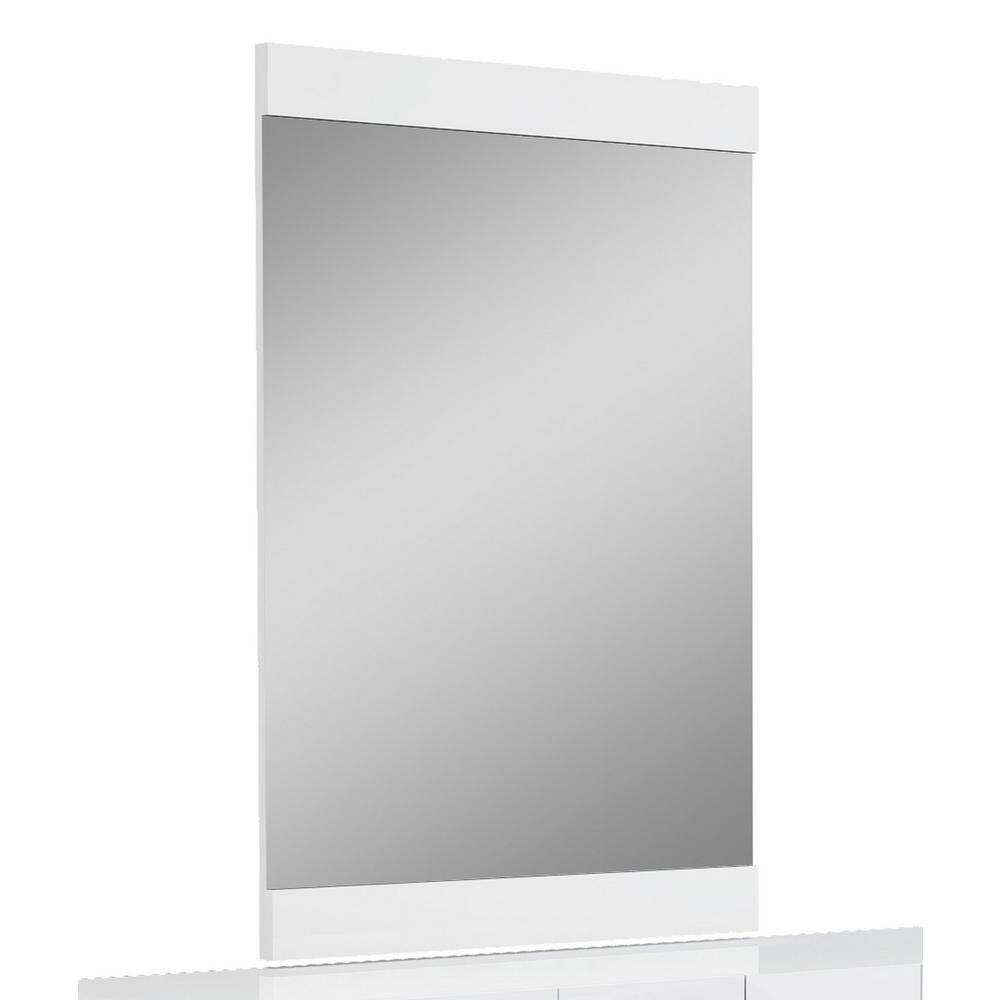 45" Superb White High Gloss Mirror - 329641. Picture 1