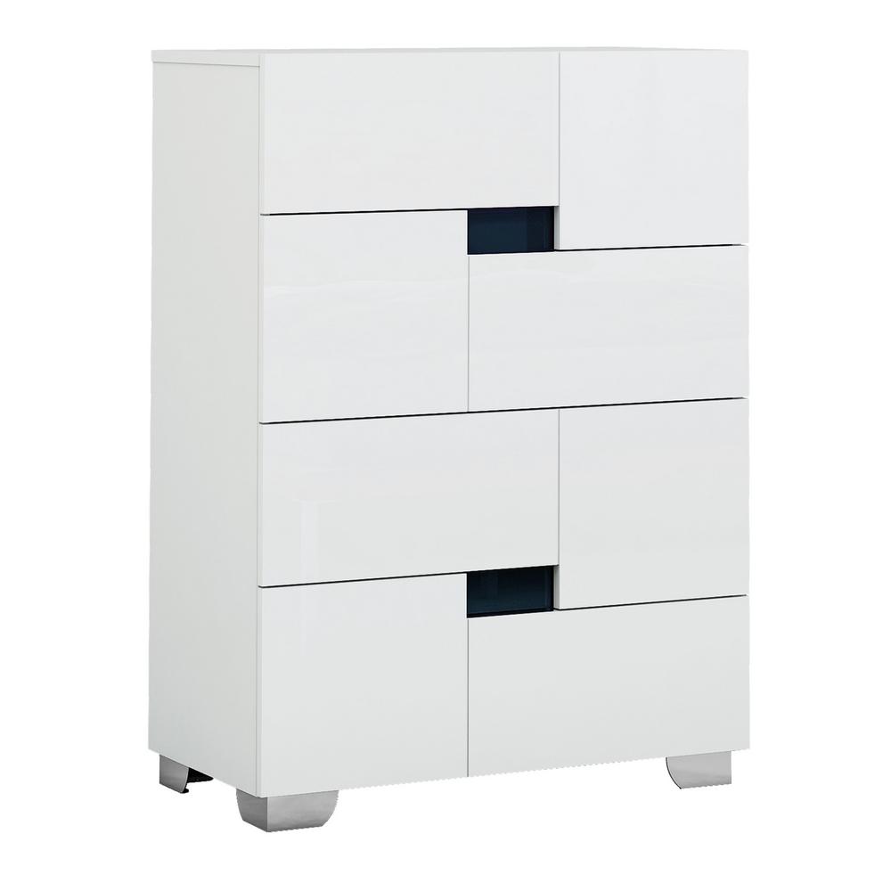 44" Superb White High Gloss Chest - 329642. Picture 1
