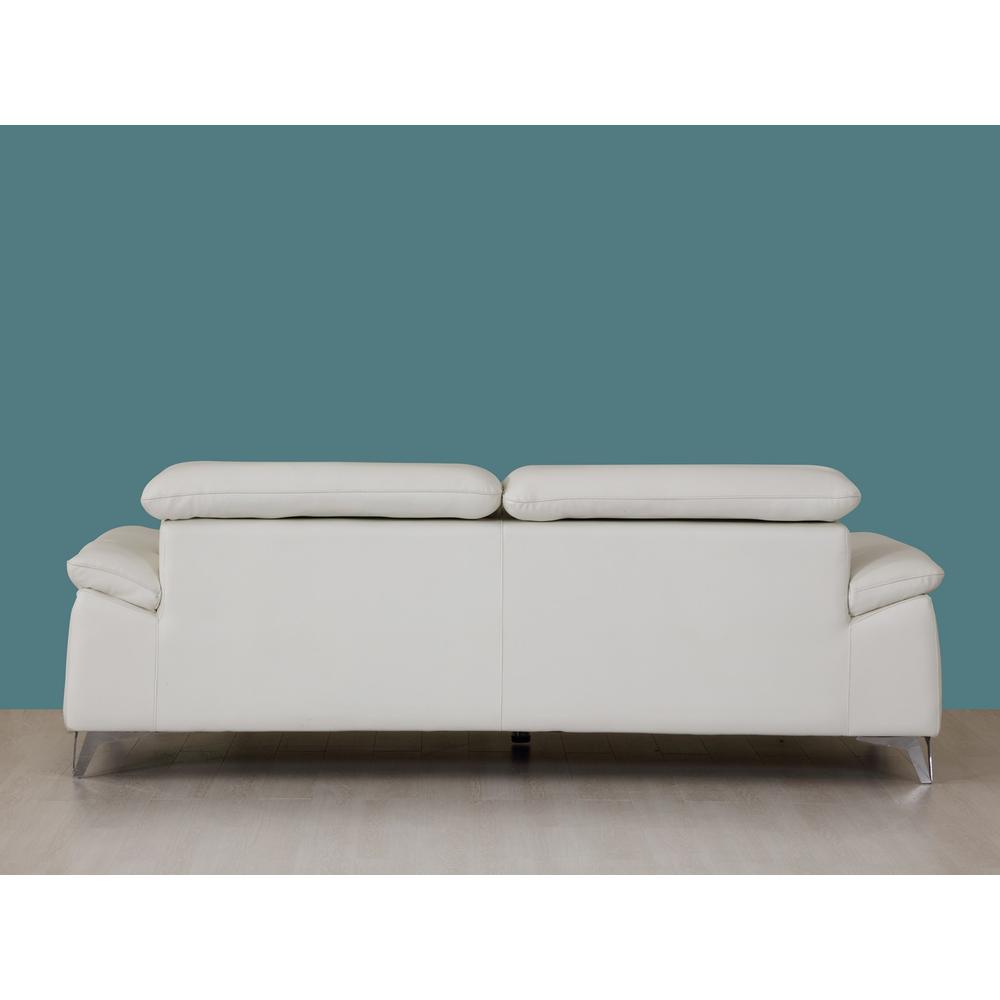 31" Fashionable White Leather Sofa - 329688. Picture 6