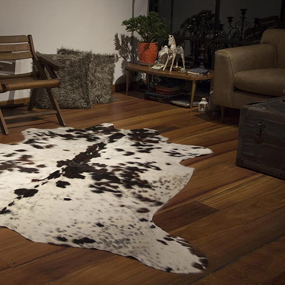 72" x 84" White Chocolate Cowhide  Rug - 332282. Picture 3