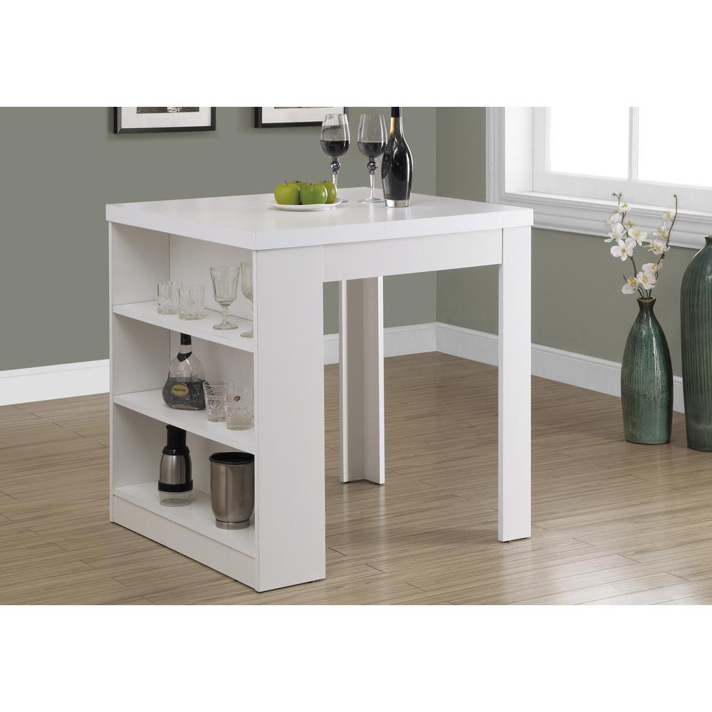 30" White Particle Board Hollow Core and MDF Counter Height Dining Table - 332640. Picture 1