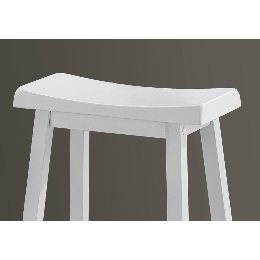 27.5" x 35" x 48" White Solid Wood Mdf Barstool - 332649. Picture 2