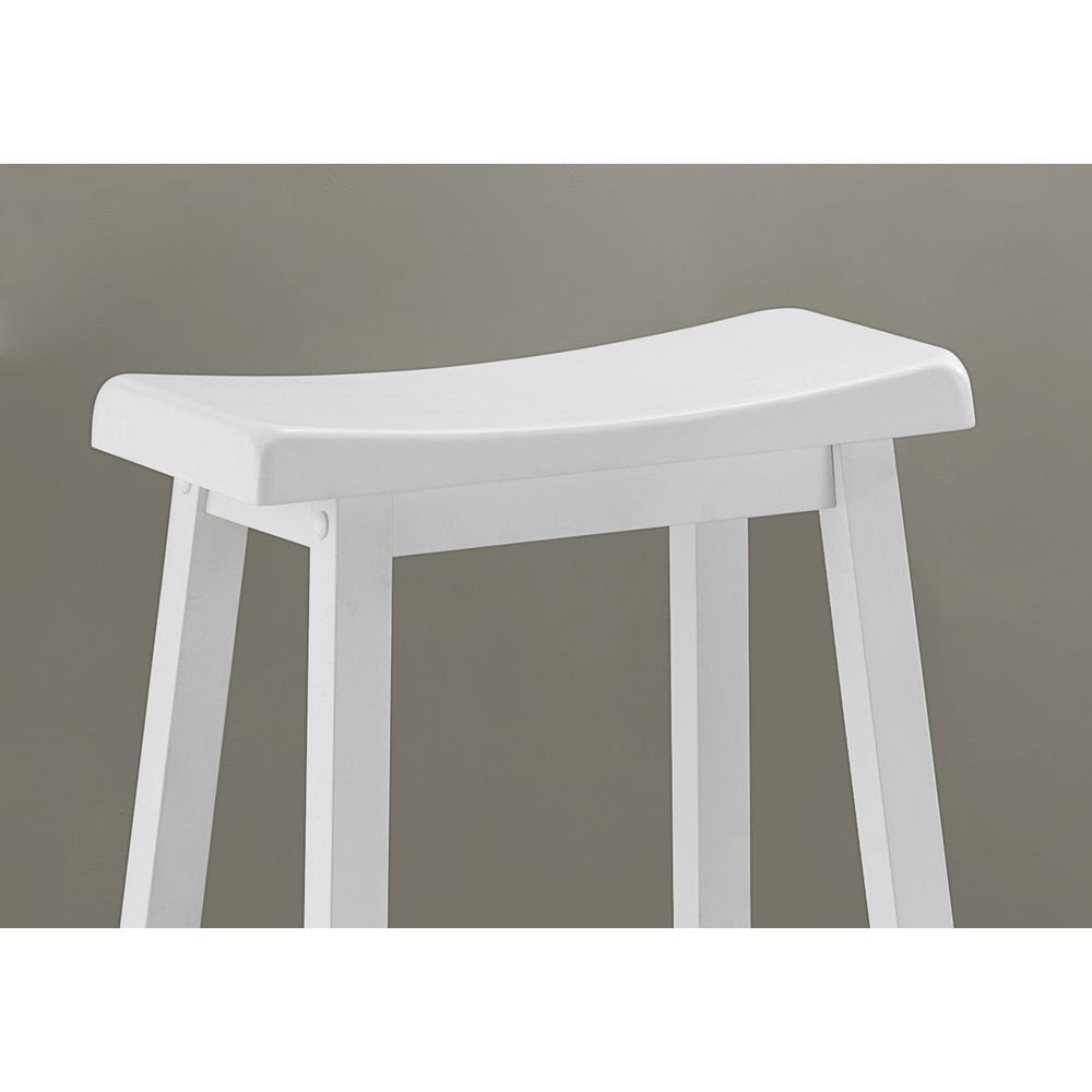 30.5" x 35" x 58" White Solid Wood Mdf Barstools 2pcs - 332650. Picture 2