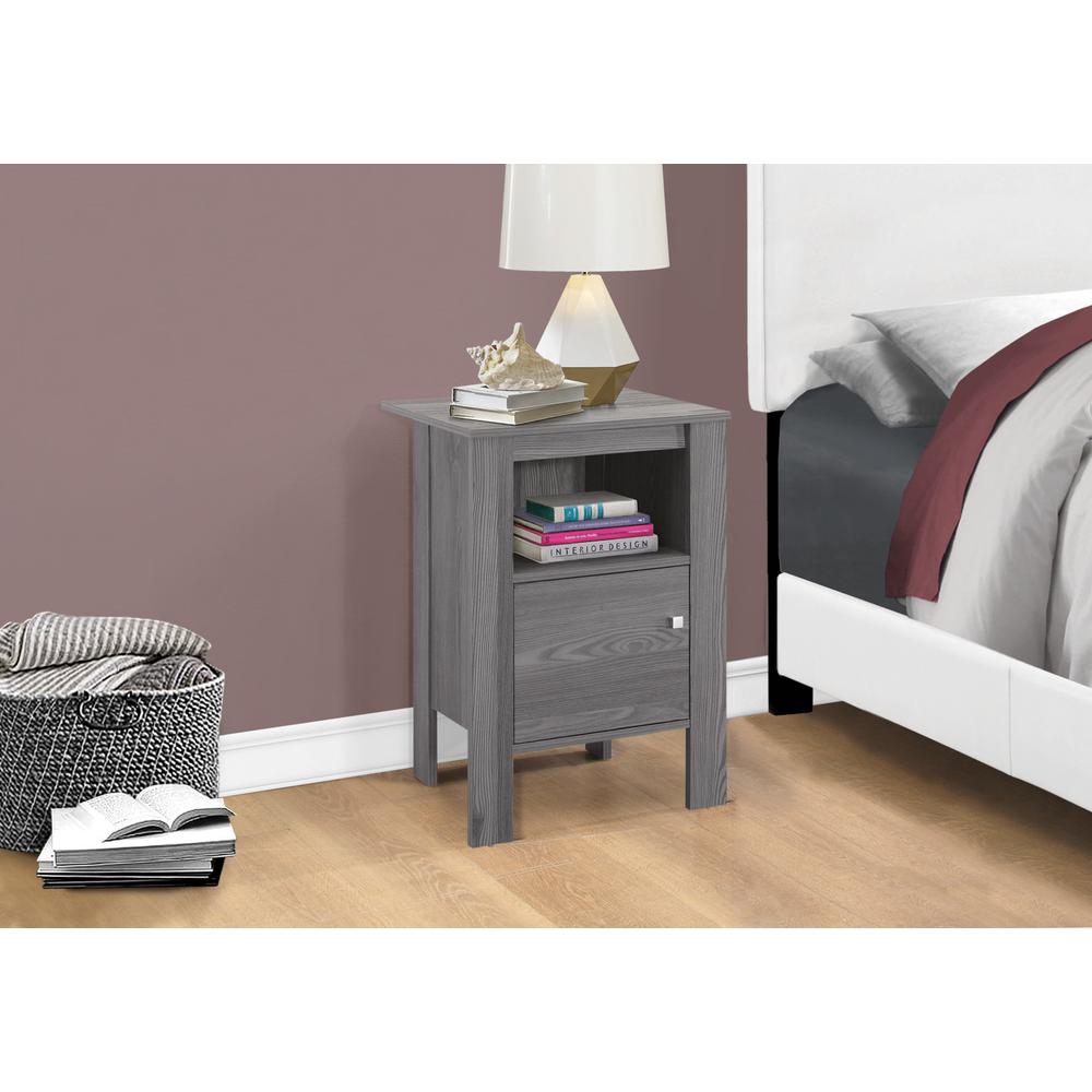 14" x 17.25" x 24.25" Grey Particle Board Storage  Accent Table - 332737. Picture 2