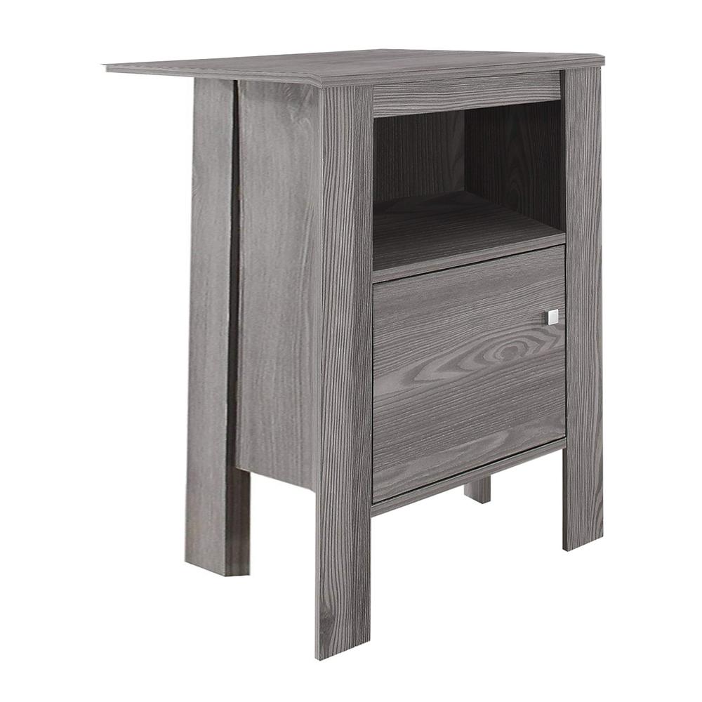 14" x 17.25" x 24.25" Grey Particle Board Storage  Accent Table - 332737. Picture 5