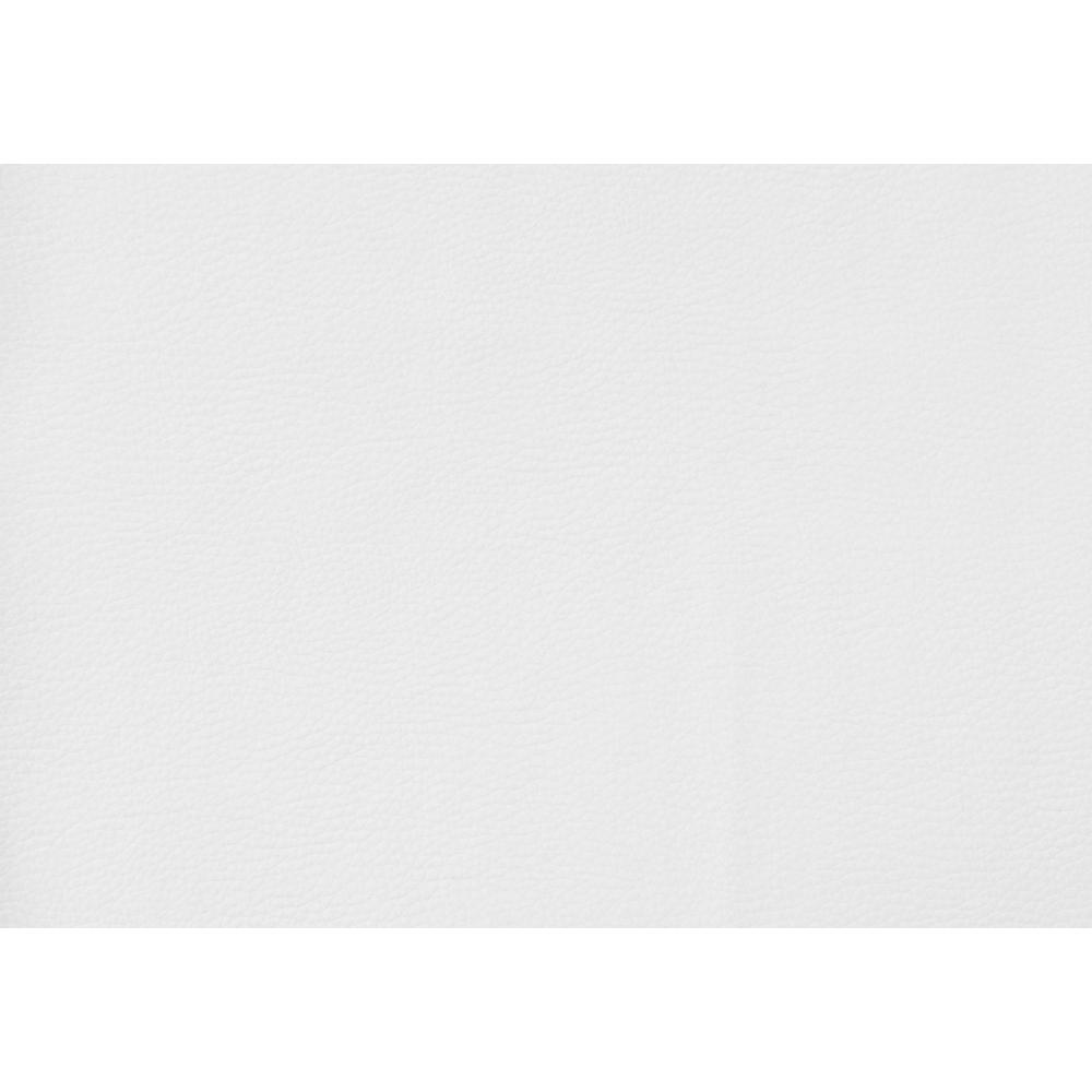 41" x 41" x 59.5" White  Foam  Metal  LeatherLook  Barstool 2pcs - 332749. Picture 5