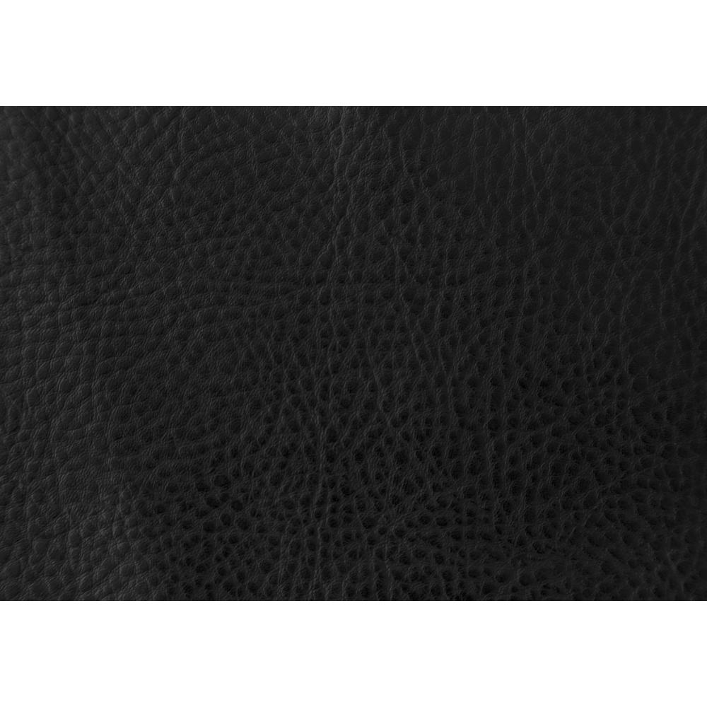 32" x 32" x 88" Black  Metal  Foam  LeatherLook  Barstool 2pcs - 332773. Picture 4