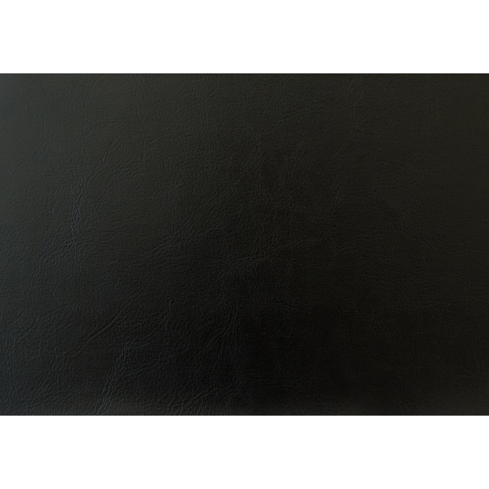 43.5" x 43.5" x 74" Black Metal Foam Leather Look  Barstool - 332786. Picture 4