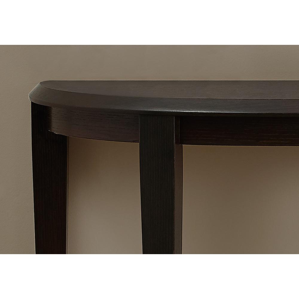 11.75" x 36" x 32.5" Cappuccino Finish Accent Table - 332815. Picture 2