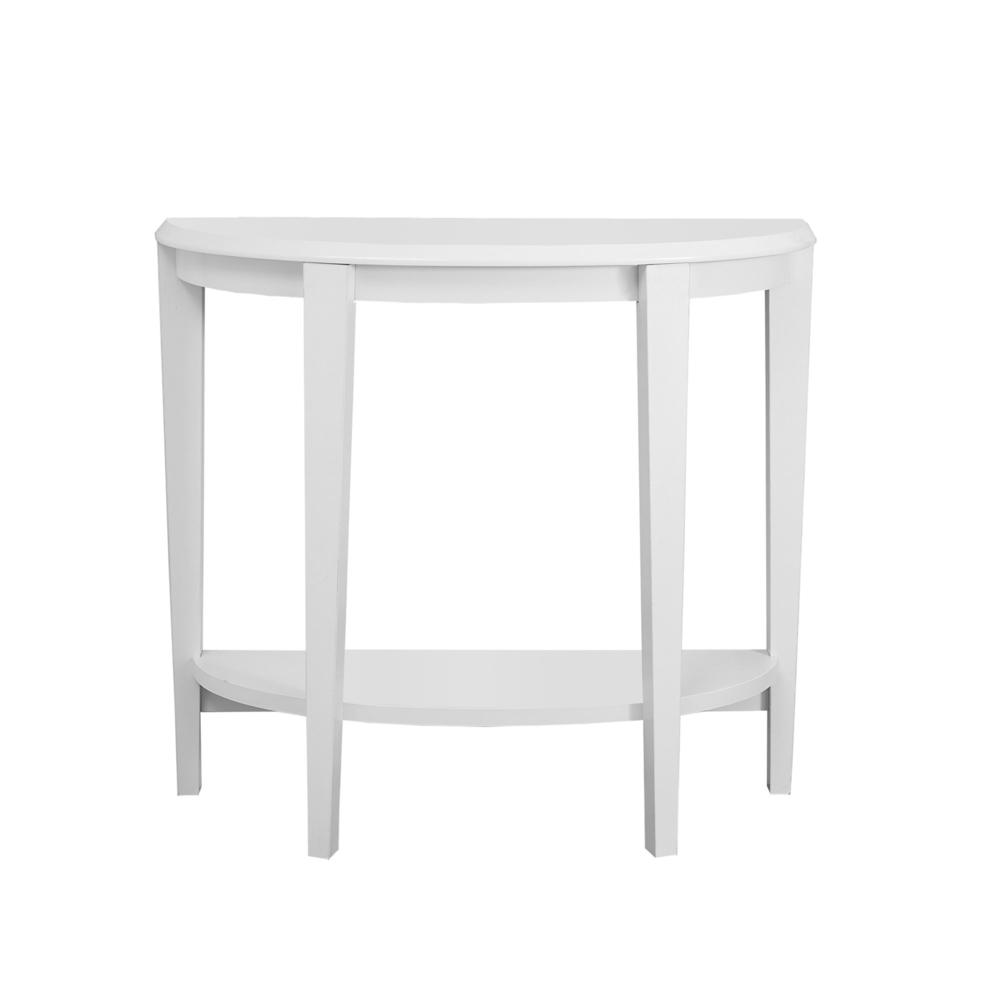 11.75" x 36" x 32.5" White Finish Accent Table - 332816. Picture 1