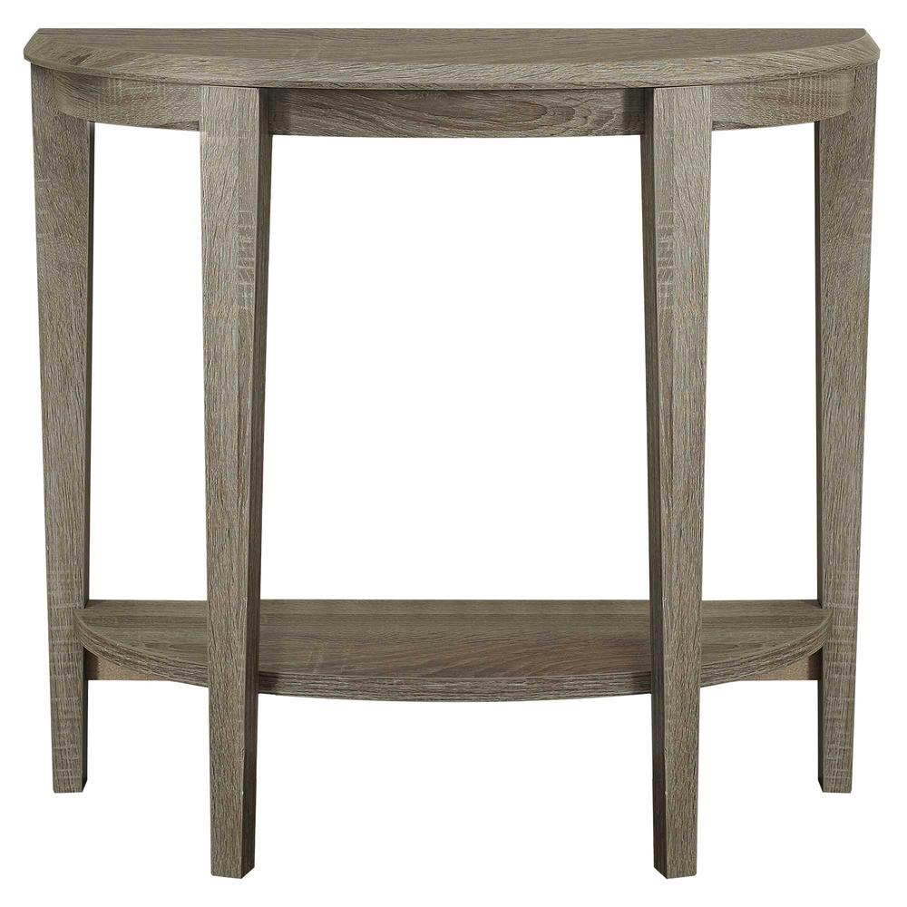 11.75" x 36" x 32.5" Dark Taupe Finish Accent Table - 332817. Picture 1
