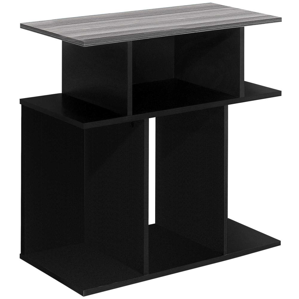 11.75" x 23.75" x 23.75" Black Grey Particle Board Laminate  Accent Table - 332838. Picture 1