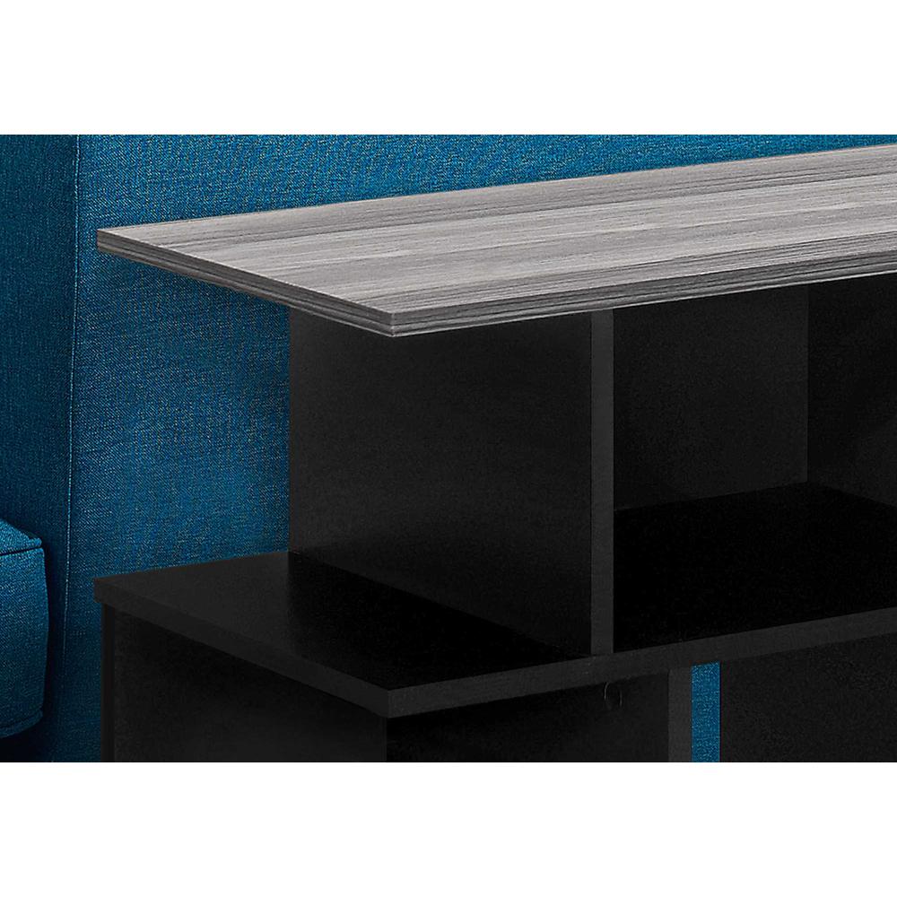 11.75" x 23.75" x 23.75" Black Grey Particle Board Laminate  Accent Table - 332838. Picture 2