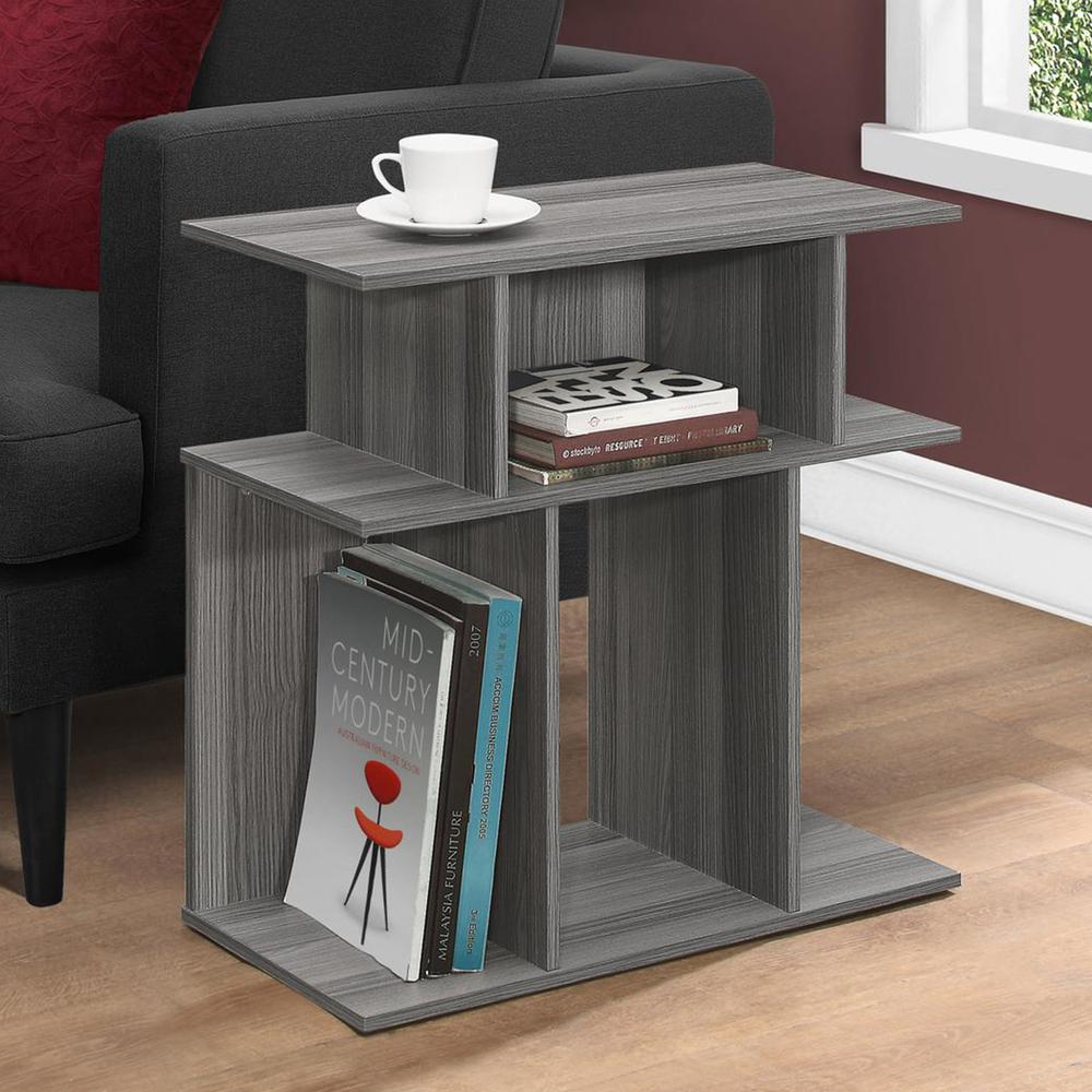 11.75" x 23.75" x 23.75" Grey Particle Board Laminate Accent Table - 332842. Picture 5