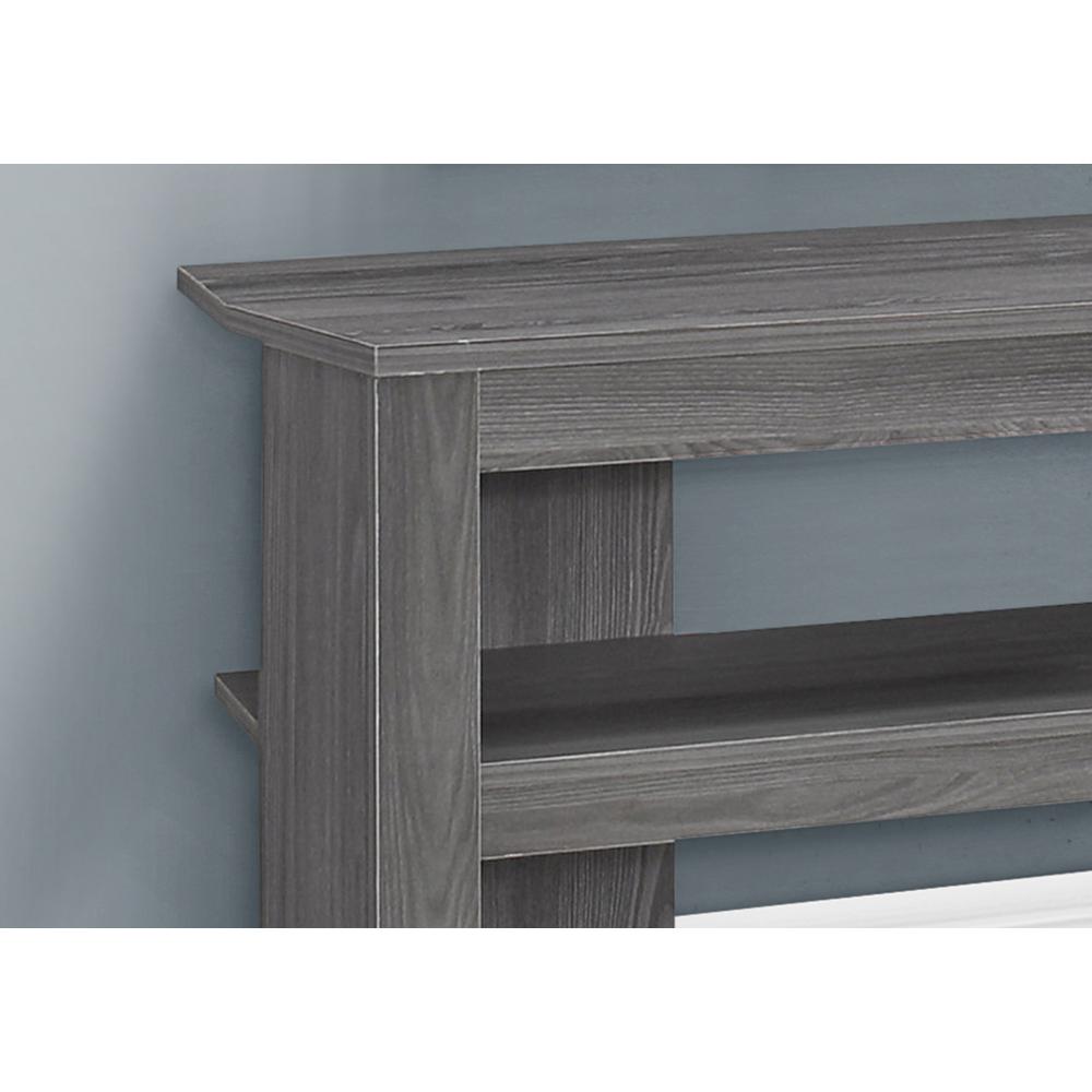 15.5" x 42" x 19.75" Grey Particle Board Laminate TV Stand - 332878. Picture 2