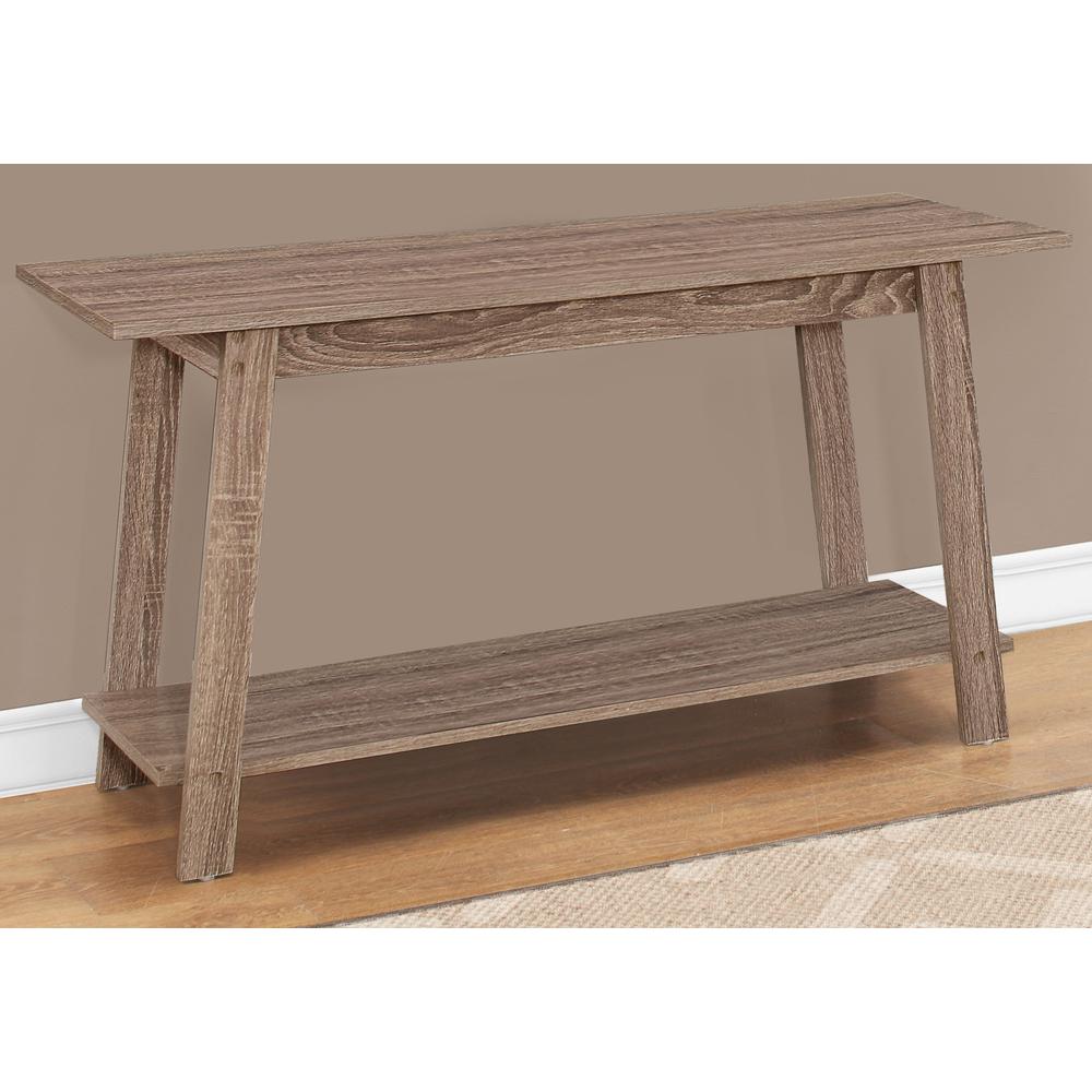 15.75" x 42" x 22.5" Dark Taupe Particle Board Laminate TV Stand - 332939. Picture 2
