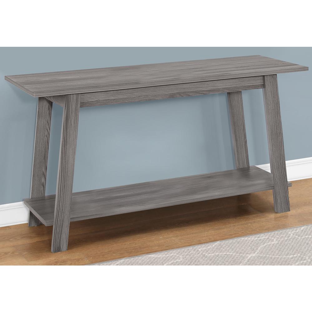 15.75" x 42" x 22.5" Grey Particle Board Laminate TV Stand - 332940. Picture 2