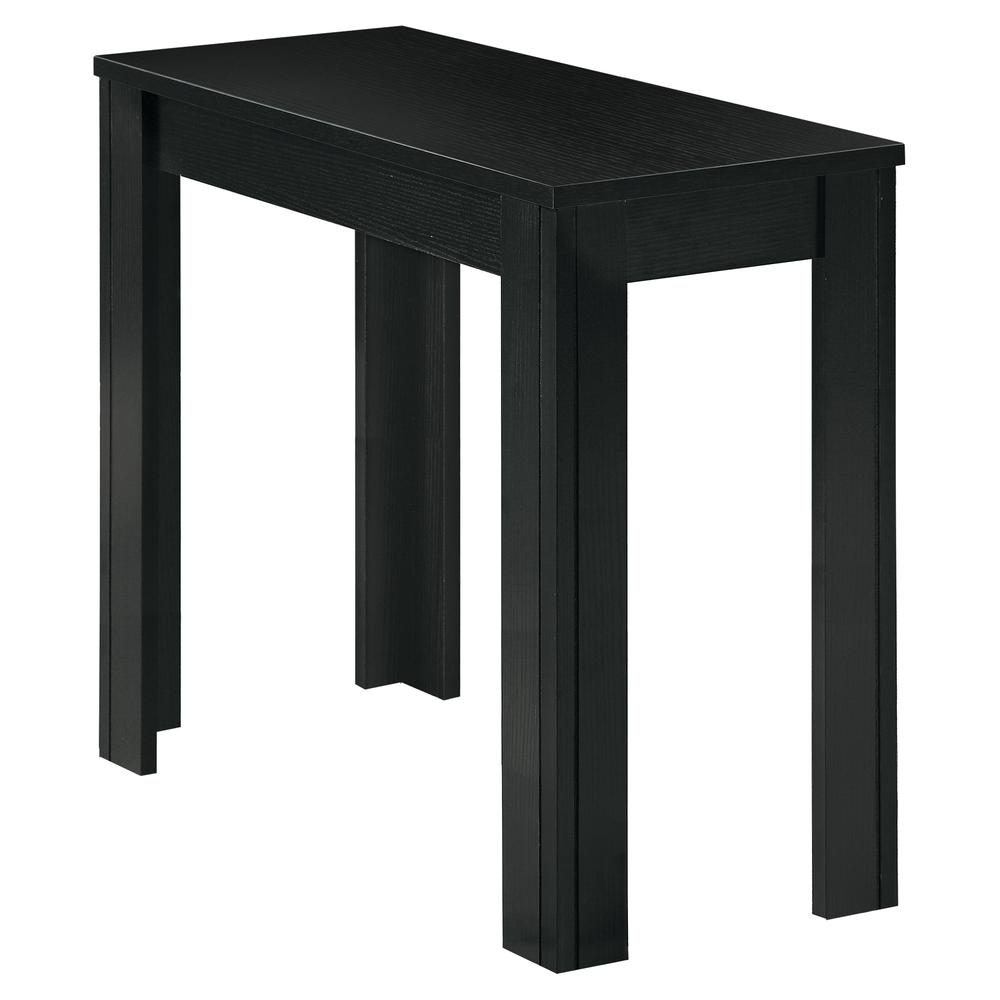 12" x 23.75" x 21.5" Black Particle Board Laminate Mdf  Accent Table - 333035. Picture 1