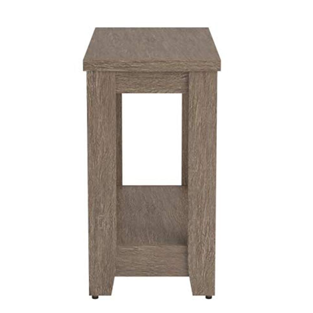 11.75" x 23.75" x 22" Dark Taupe Particle Board Laminate  Accent Table - 333039. Picture 5