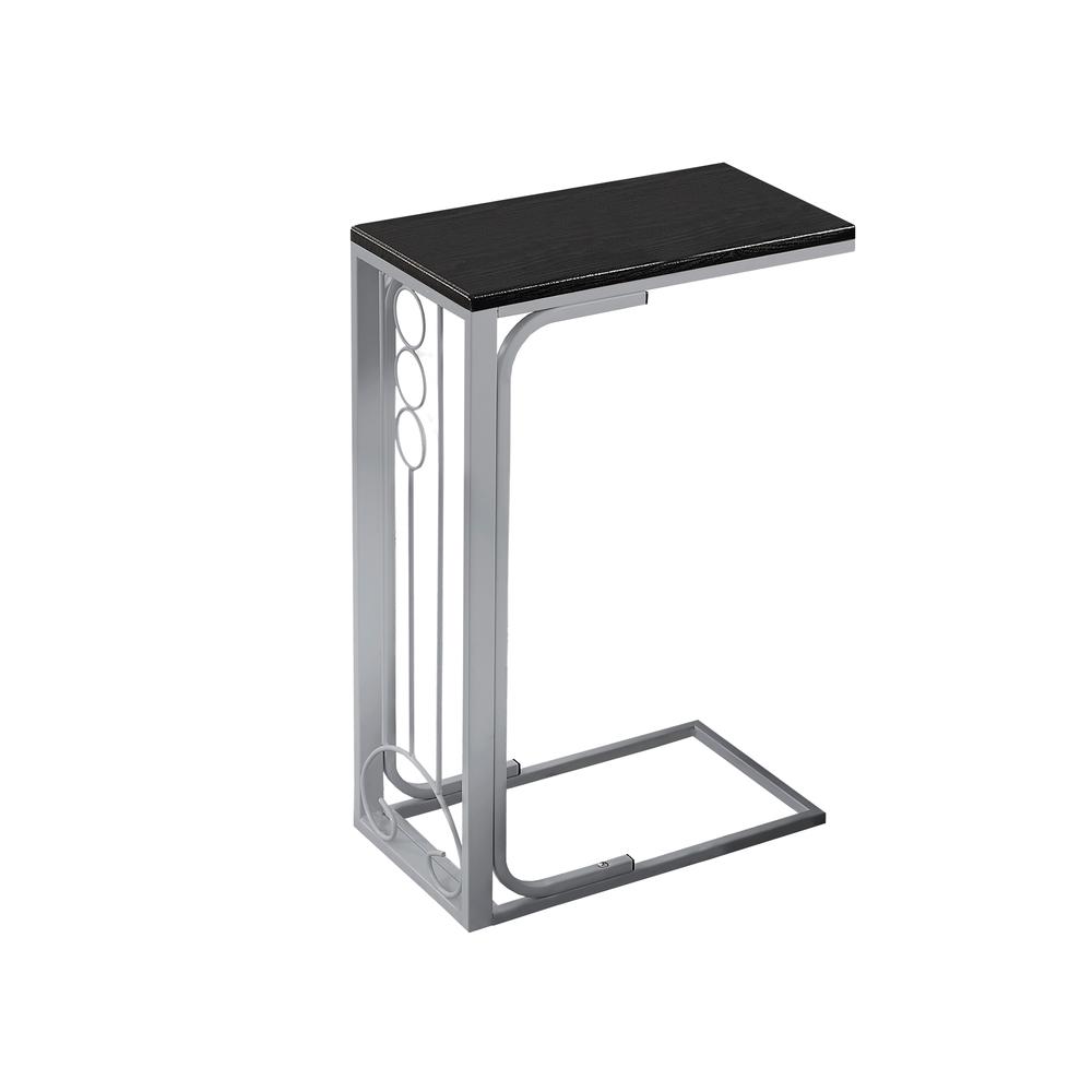 16" x 9" x 24.5" BlackSilver MDF and Metal Accent Table - 333050. Picture 1