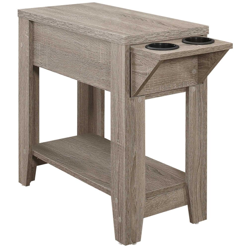 28.75" x 12" x 22.5" Taupe Finish Accent Table - 333086. Picture 1