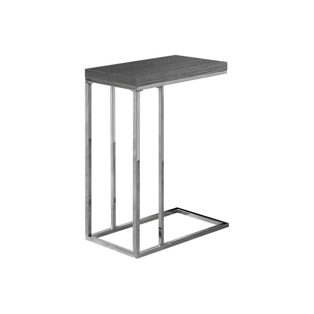 18.25" x 10.25" x 25.25" Grey Particle Board Metal  Accent Table - 333105. Picture 1