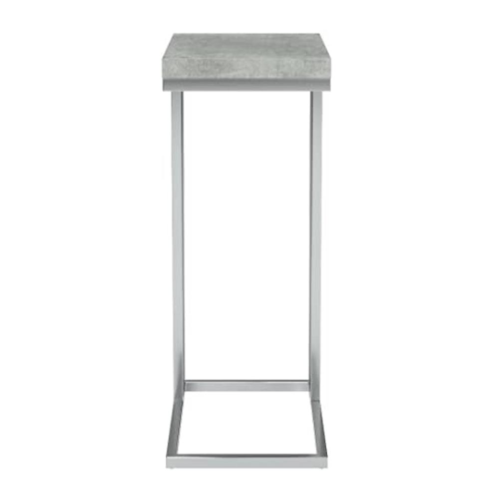 18.25" x 10.25" x 25.25" Grey Particle Board Metal  Accent Table - 333169. Picture 5