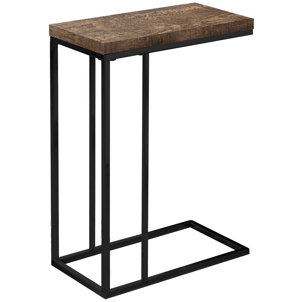 18.25" x 10.25" x 25.25" BrownBlack Particle Board Metal  Accent Table - 333184. Picture 1