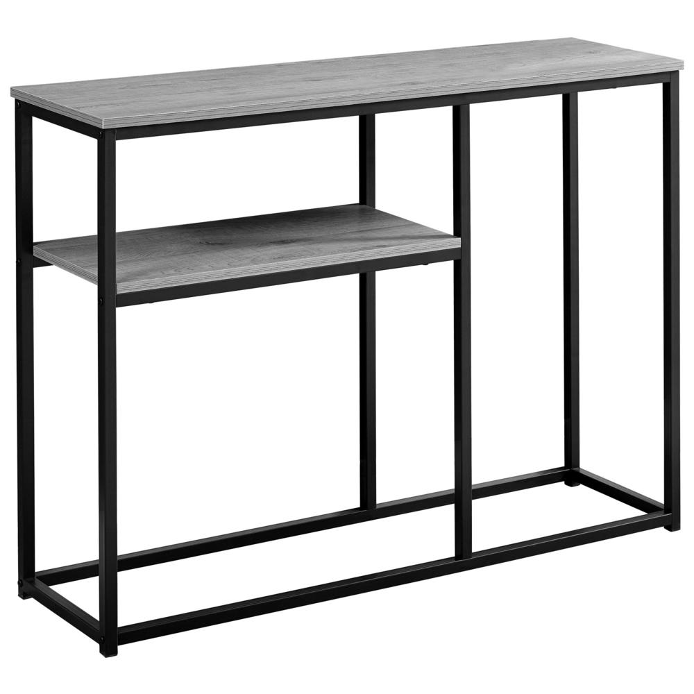 12" x 42" x 32" Black Metal Accent Table - 333247. Picture 1