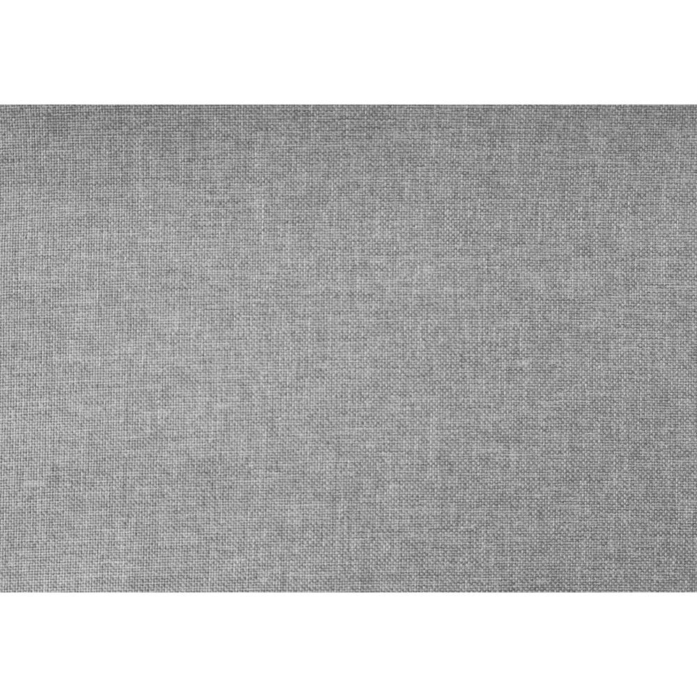 66.5" x 87.5" x 49.75" Grey Foam Solid Wood Linen Queen Size Bed With A Chrome Trim - 333331. Picture 4