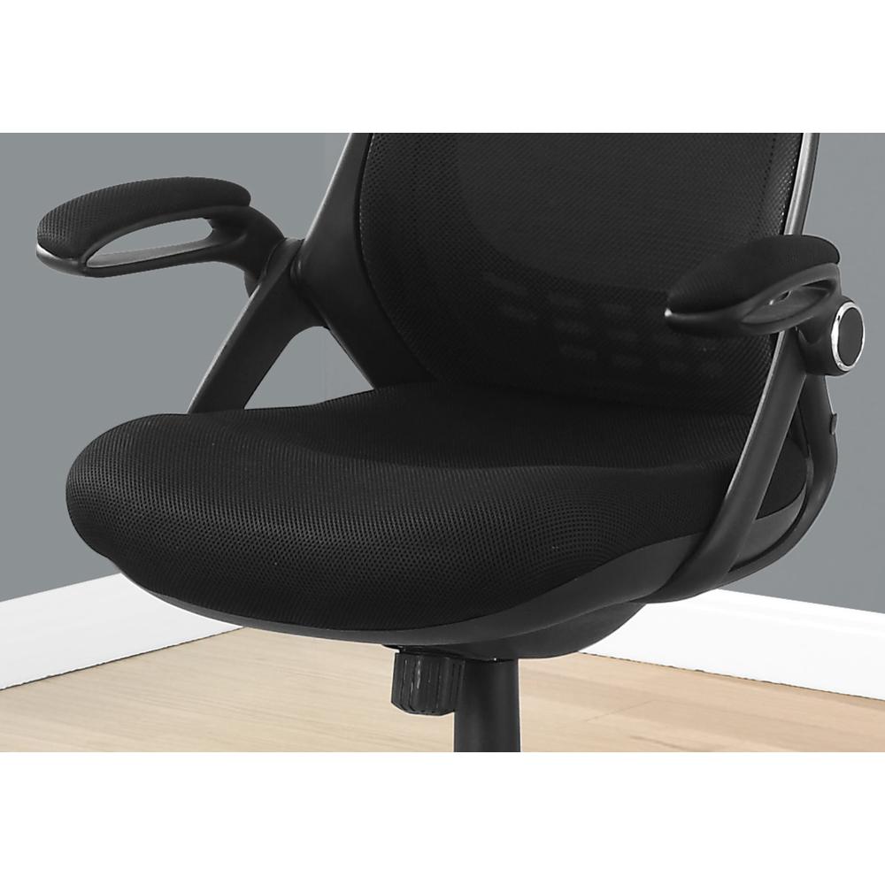 23.75" x 28" x 93.75" Black Foam Metal  Office Chair With A High Back. Picture 2