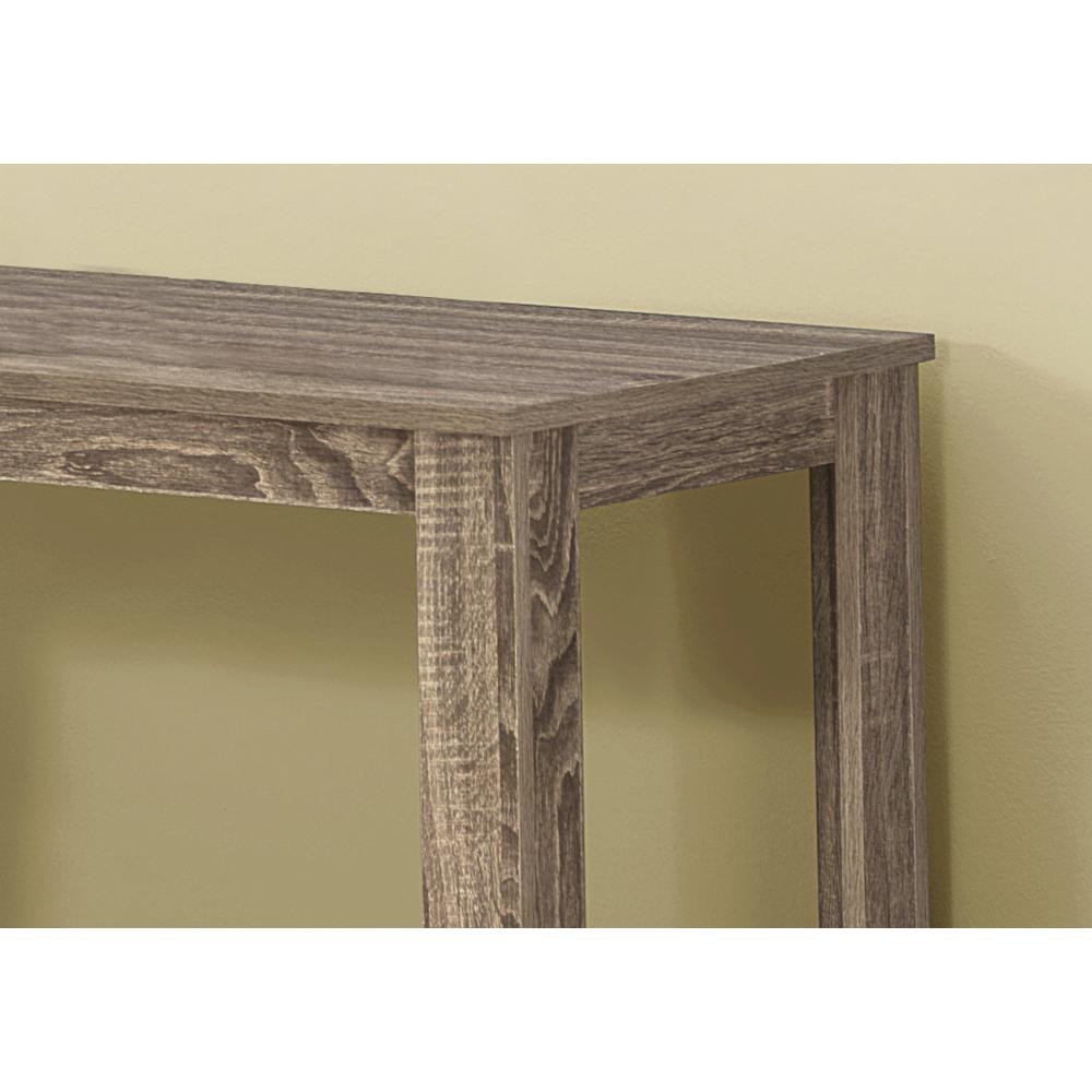 18" x 44" x 28" Dark Taupe Finish Accent Table - 333570. Picture 2