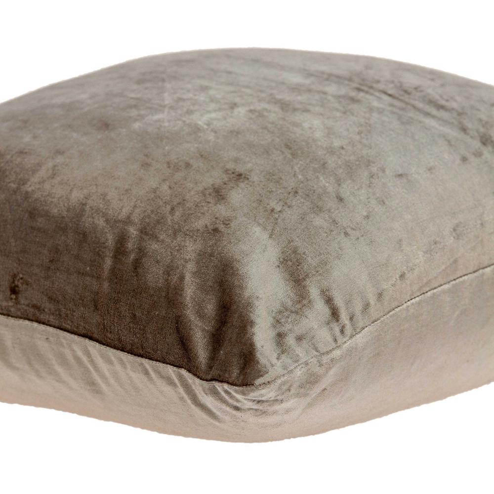 Super Soft Taupe Solid Decorative Accent Pillow - 334013. Picture 4