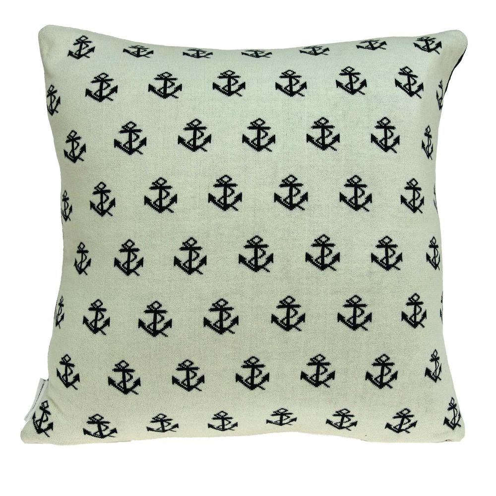 20" x 7" x 20" Nautical Blue Pillow Cover With Poly Insert - 334055. Picture 2