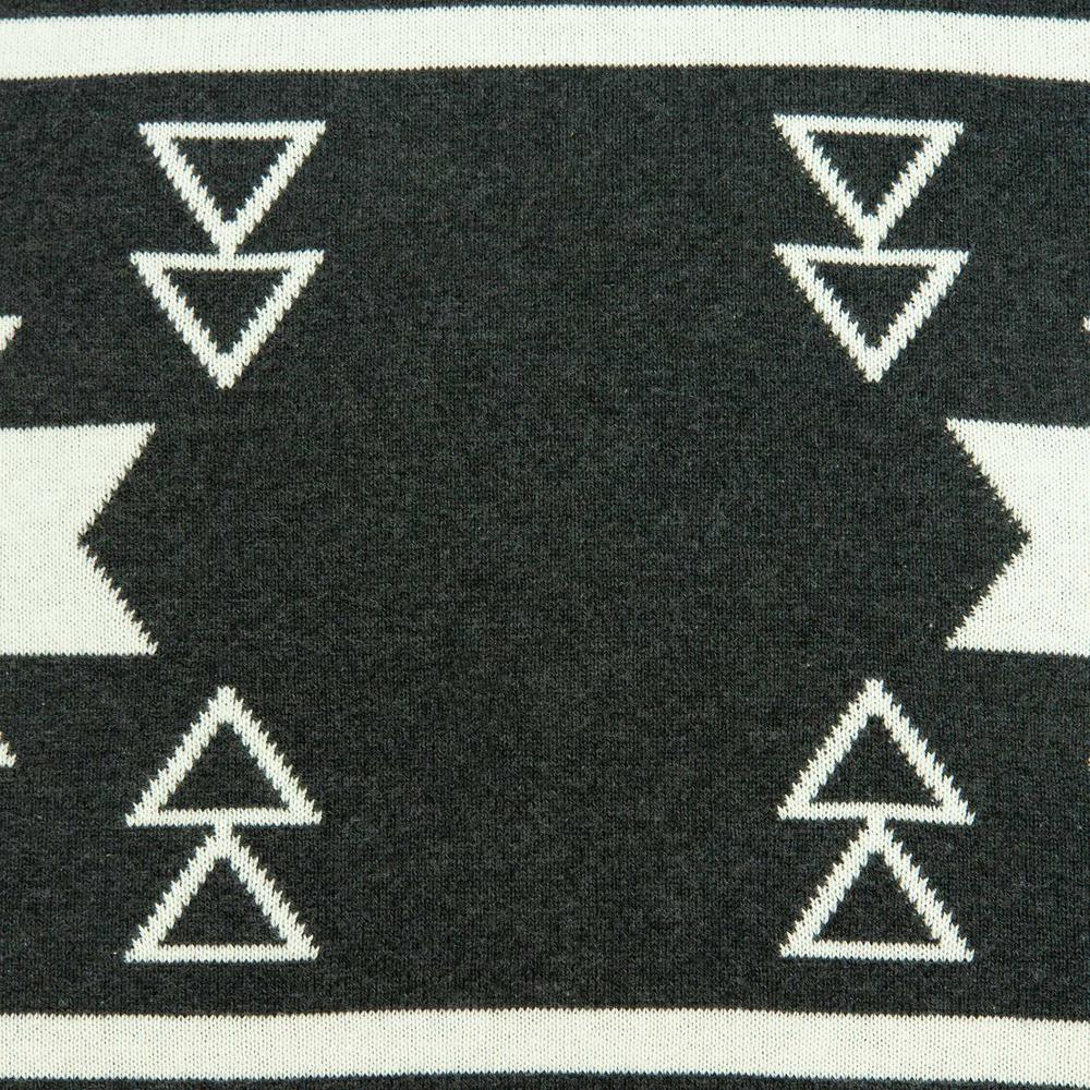 20" x 7" x 20" Southwest Black Cotton Pillow Cover With Poly Insert - 334056. Picture 5