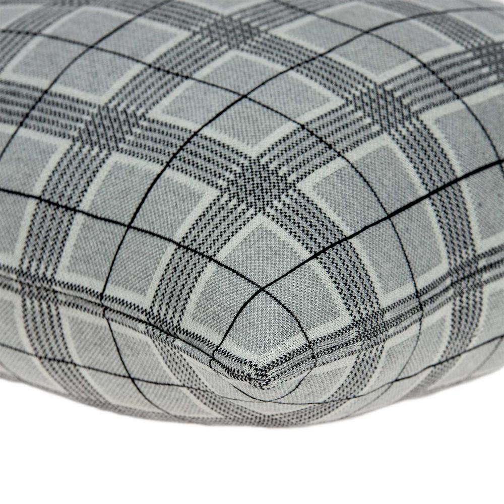 20" x 7" x 20" Transitional Gray Accent Pillow Cover With Poly Insert - 334058. Picture 3