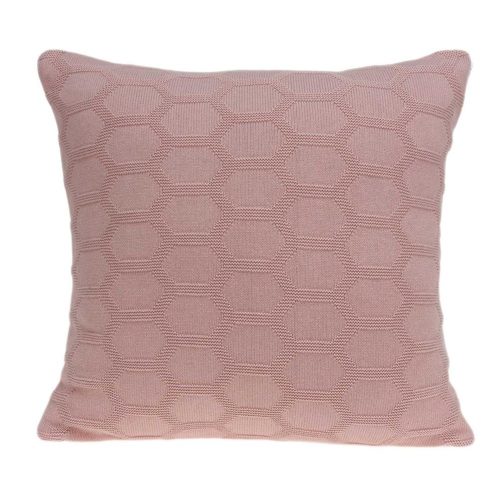 20" x 7" x 20" Transitional Pink Pillow Cover With Poly Insert - 334075. Picture 1