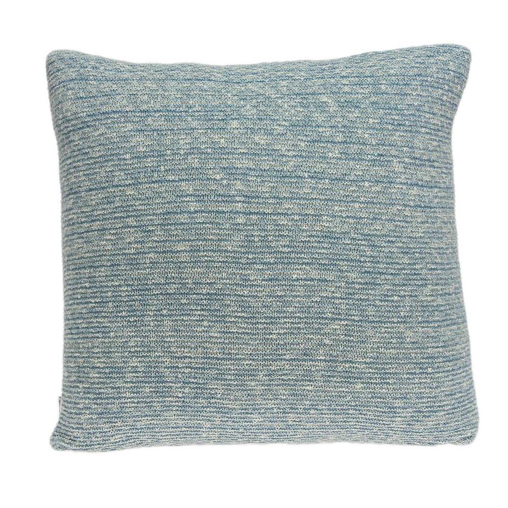 20" x 7" x 20" Transitional Blue Pillow Cover With Poly Insert - 334076. Picture 1