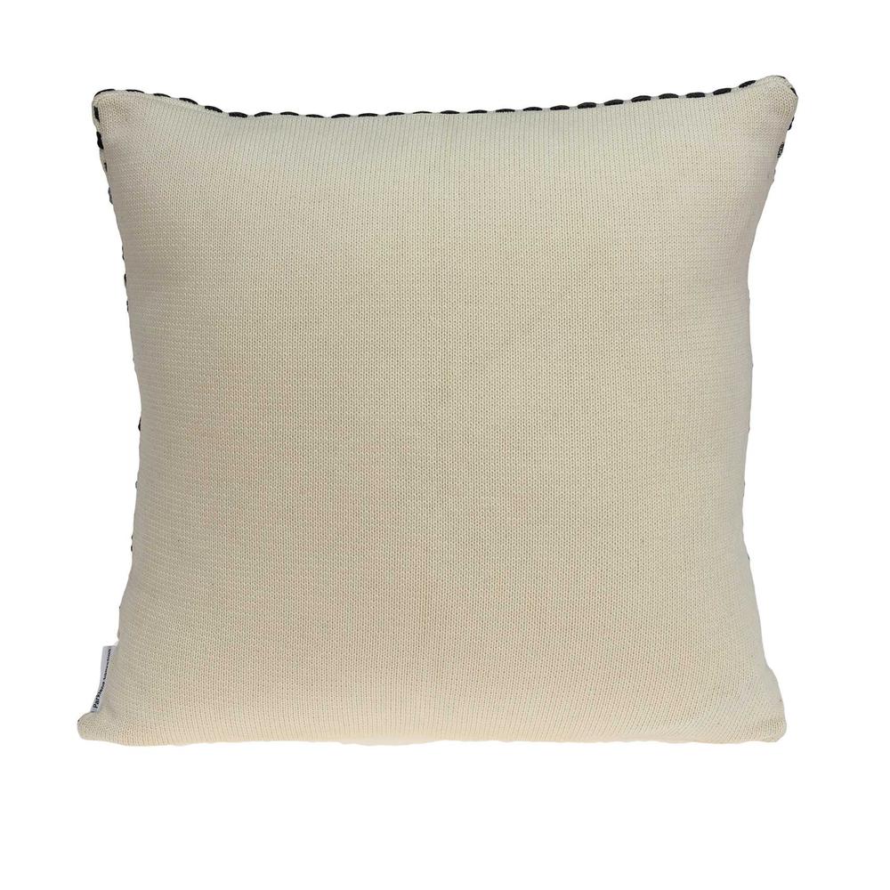 20" x 7" x 20" Elegant Transitional Tan Cotton Pillow Cover With Poly Insert - 334080. Picture 2