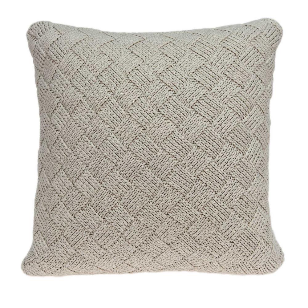 20" x 7" x 20" Charming Transitional Beige Accent Pillow Cover With Poly Insert - 334081. Picture 1