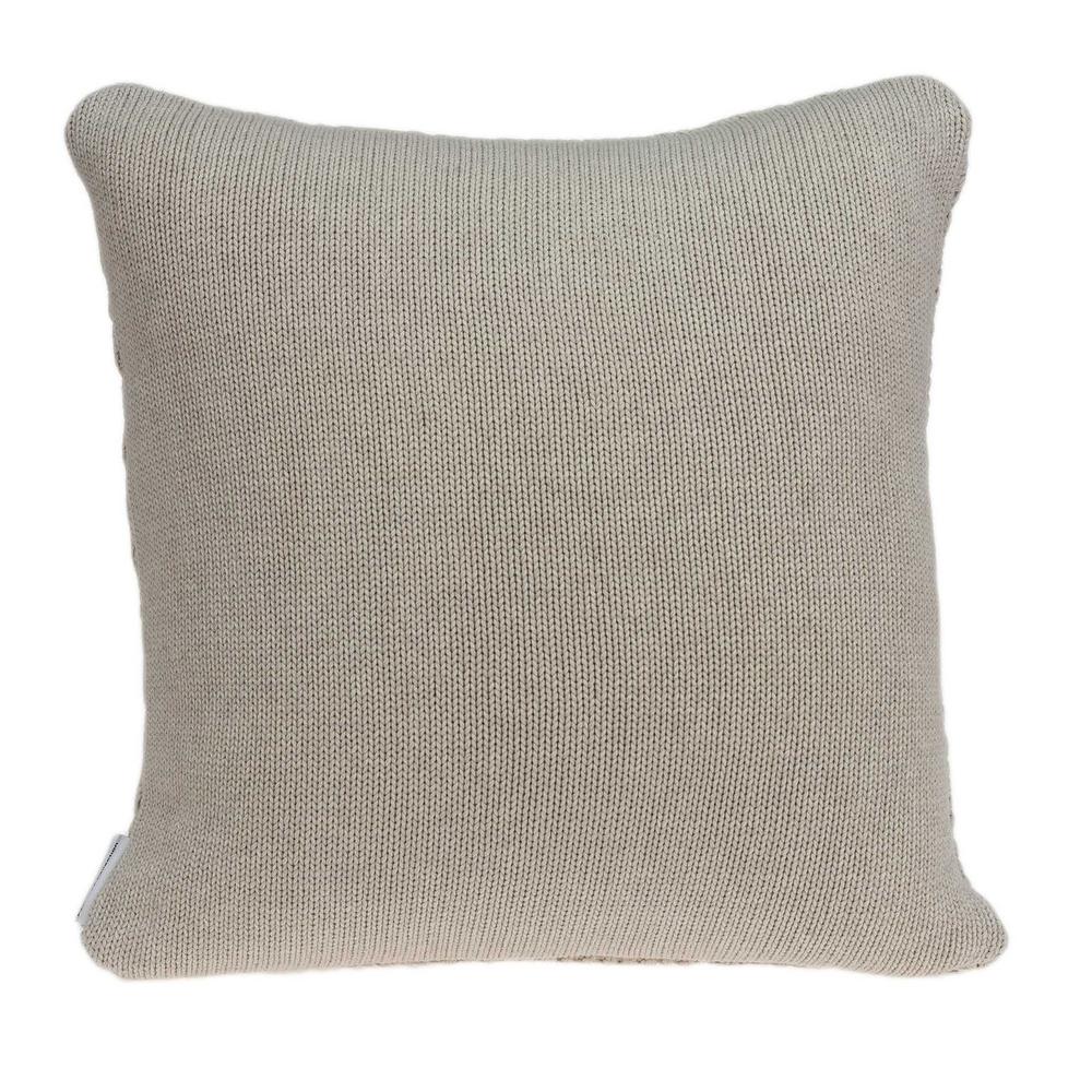 20" x 7" x 20" Charming Transitional Beige Accent Pillow Cover With Poly Insert - 334081. Picture 2