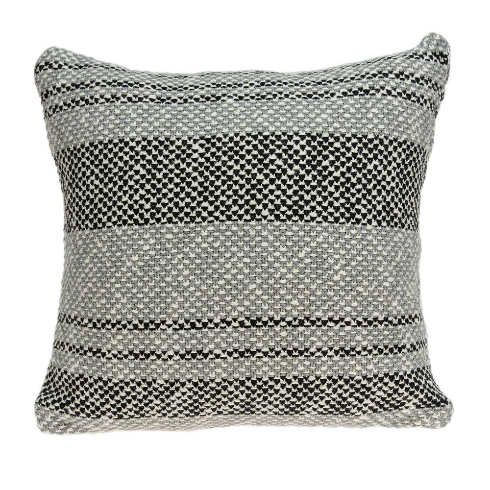 20" x 7" x 20" Stunning Transitional Gray Accent Pillow Cover With Poly Insert - 334083. Picture 1