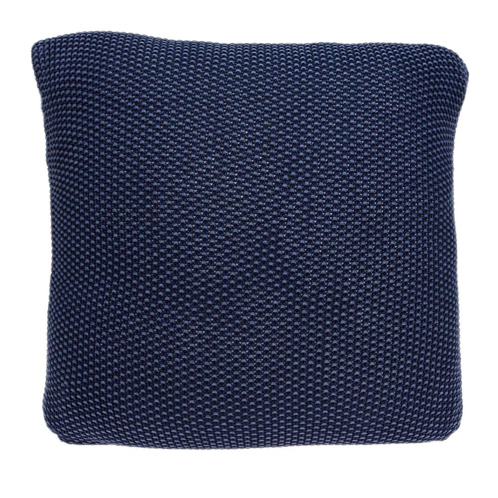 18" x 5" x 18" Transitional Blue Pillow Cover With Poly Insert - 334109. Picture 1