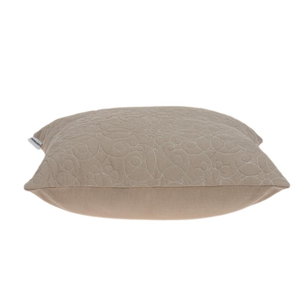 20" x 7" x 20" Elegant Transitional Tan Pillow Cover With Poly Insert - 334150. Picture 4