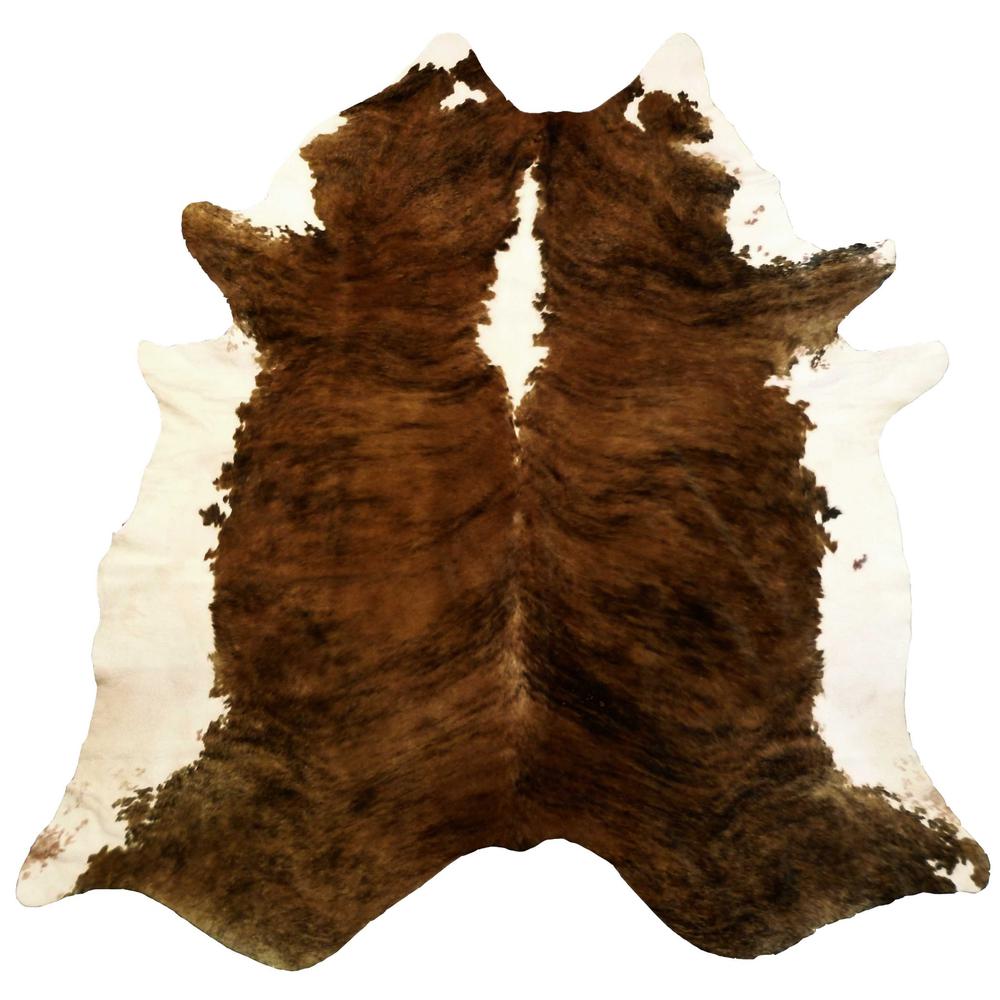6 Ft Classic Brindled Cowhide Rug - 334406. Picture 1