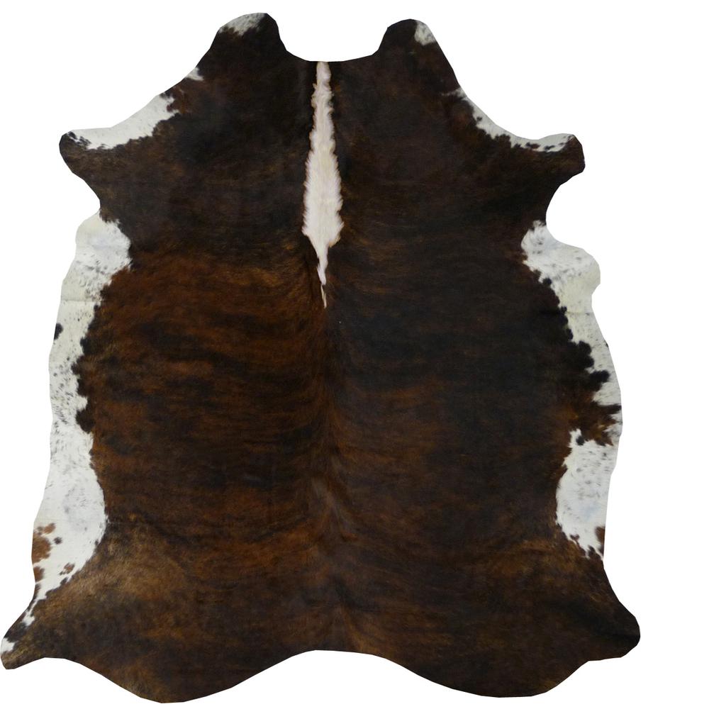 6 Ft Classic Brindled Cowhide Rug - 334406. Picture 3