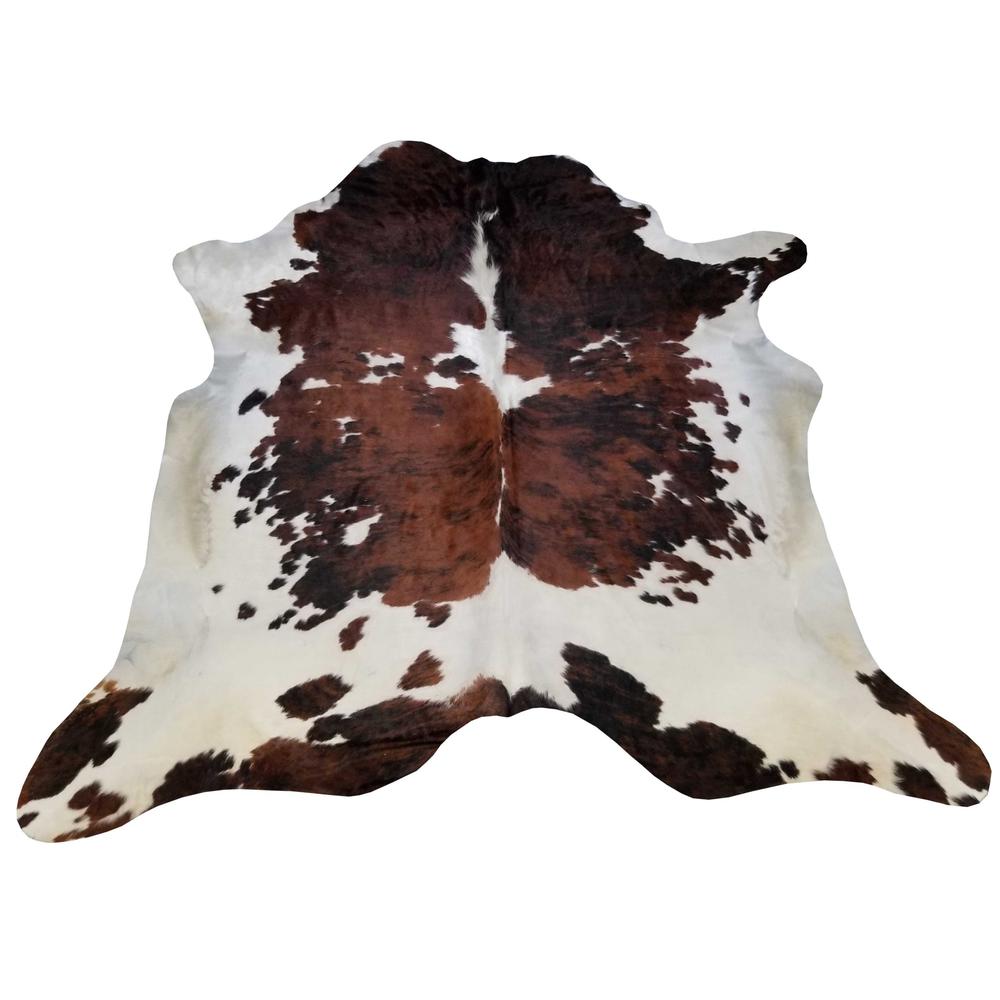 6 Ft Tri-Colored Brindled Cowhide Rug - 334412. Picture 3