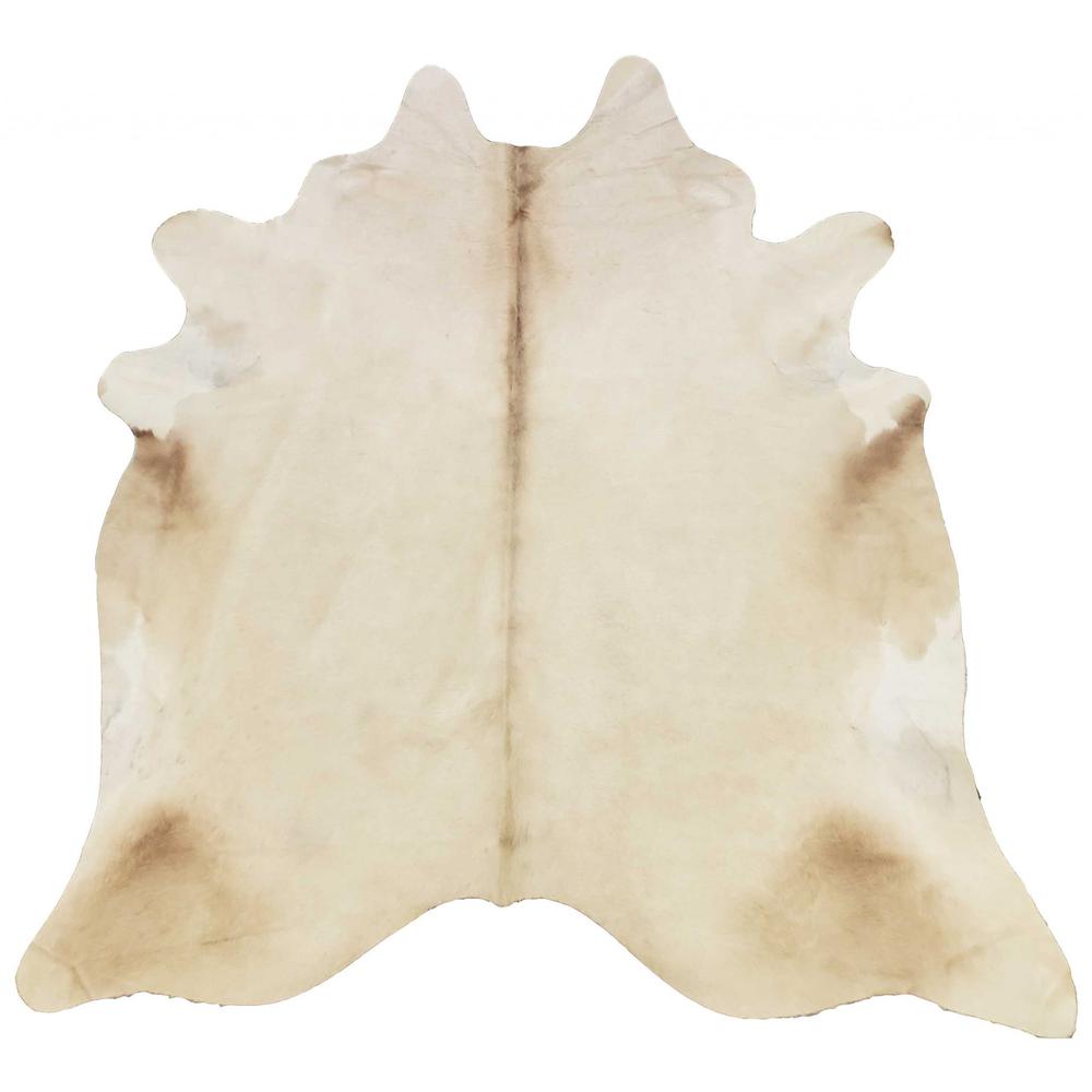 6' Blush Brindled Natural Cowhide Rug - 334413. Picture 1