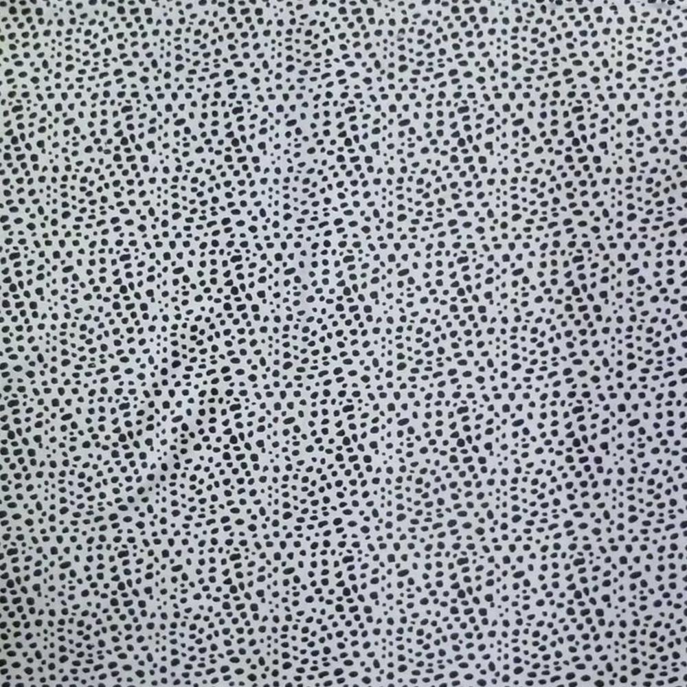 6 Ft Black and White Cheetah Stenciled Cowhide Rug - 334432. Picture 4