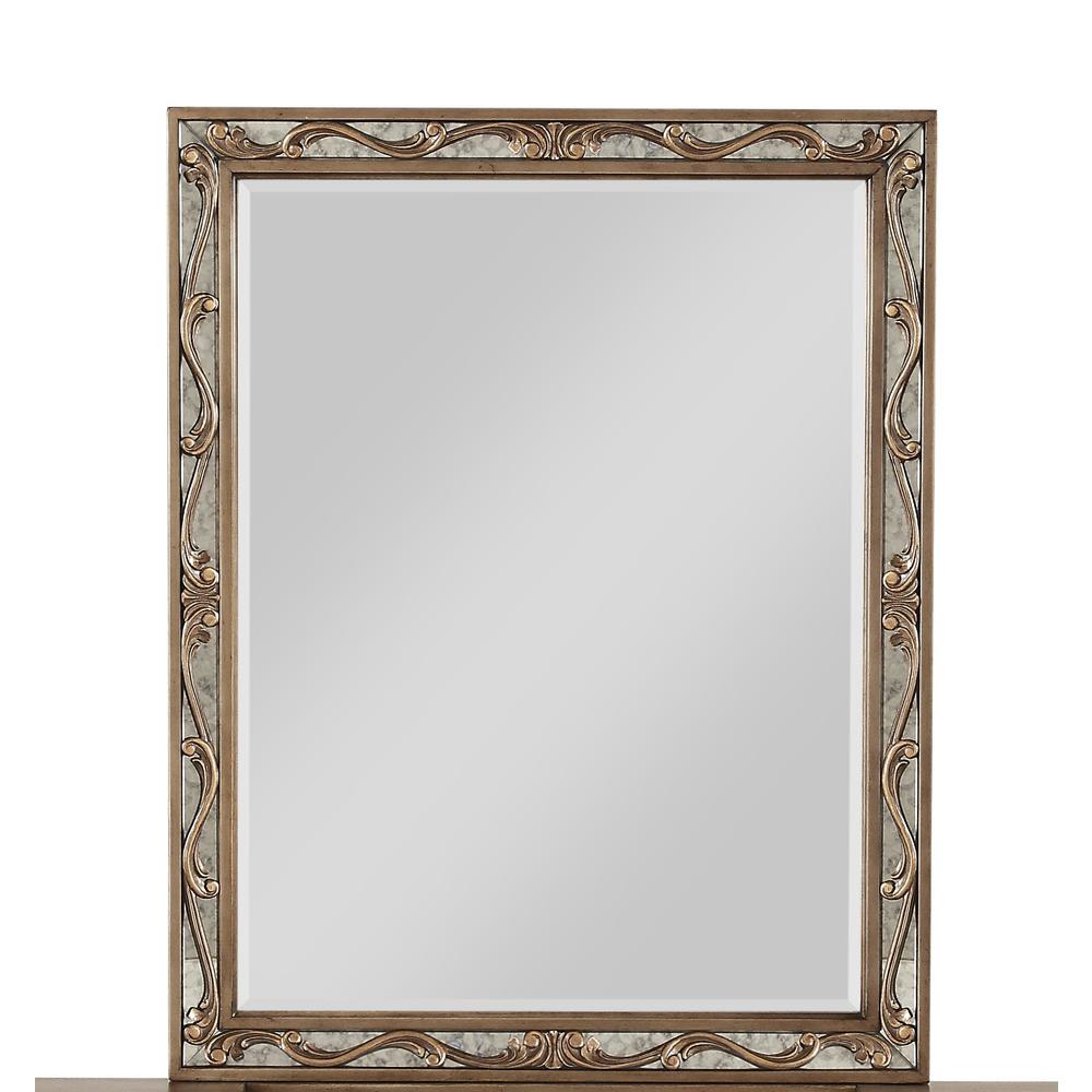 2" X 30" X 38" Antique Gold Wood Vanity Mirror - 347064. Picture 1